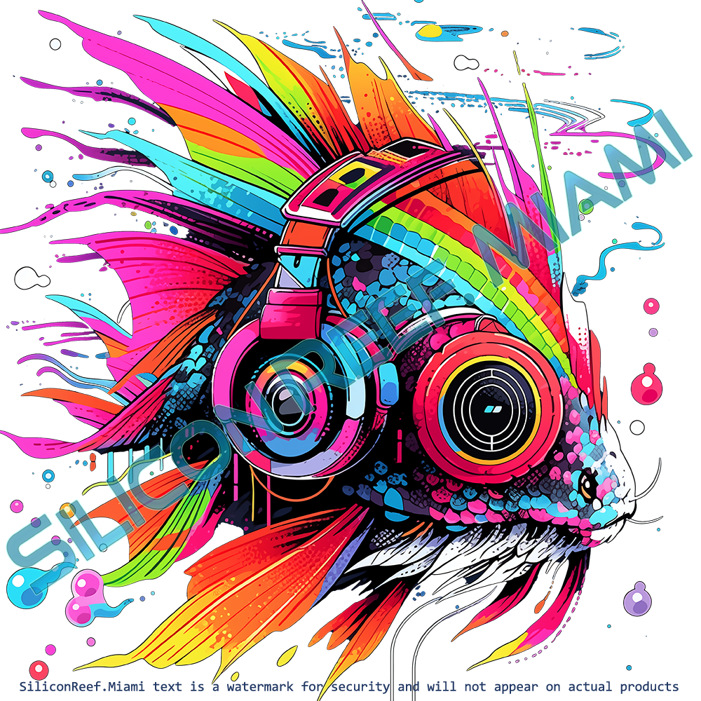 DJ EDM Fish Unisex Cut & Sew Tee