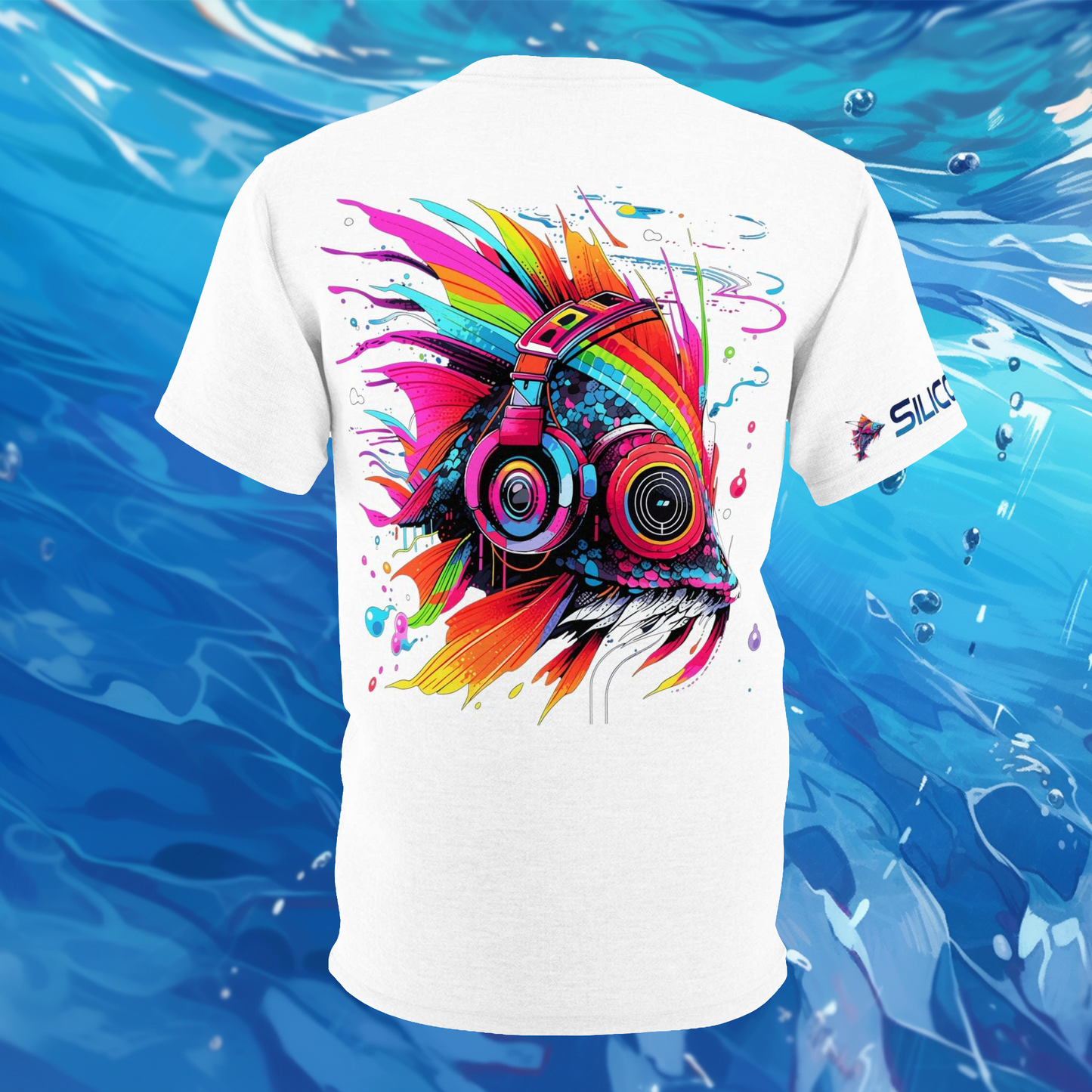 DJ EDM Fish Unisex Cut & Sew Tee