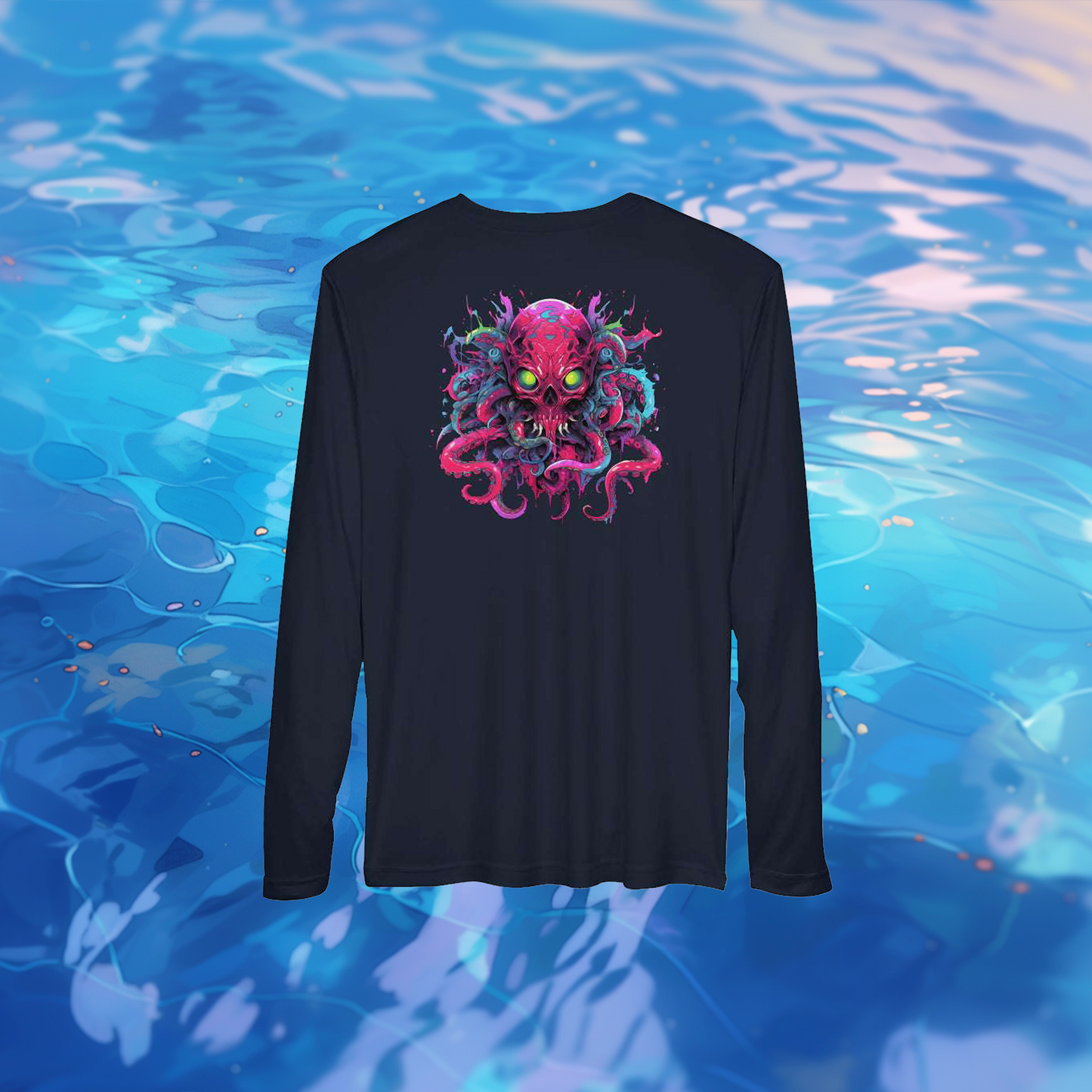 Kraken Men's Performance Long-Sleeve T-Shirt - UV 40 Moisture-Wicking