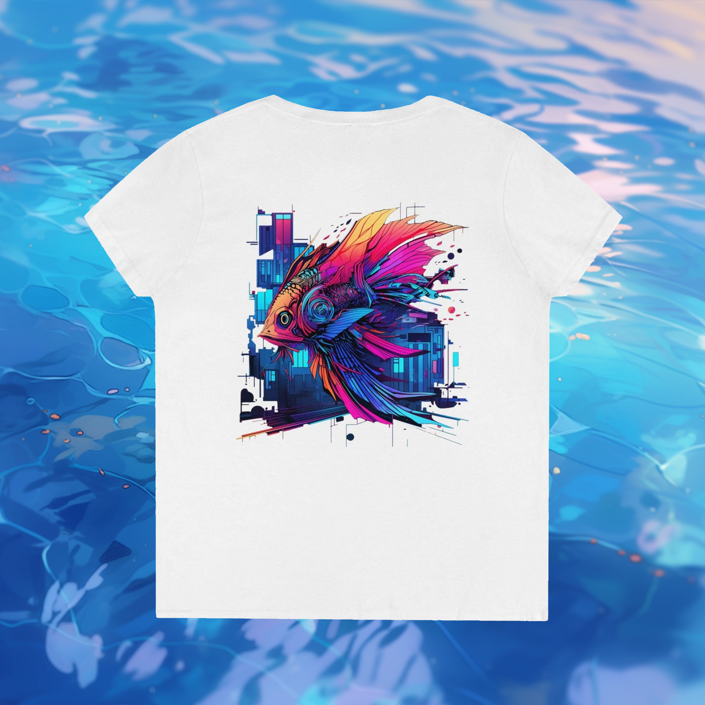 Angel Ladies' V-Neck T-Shirt