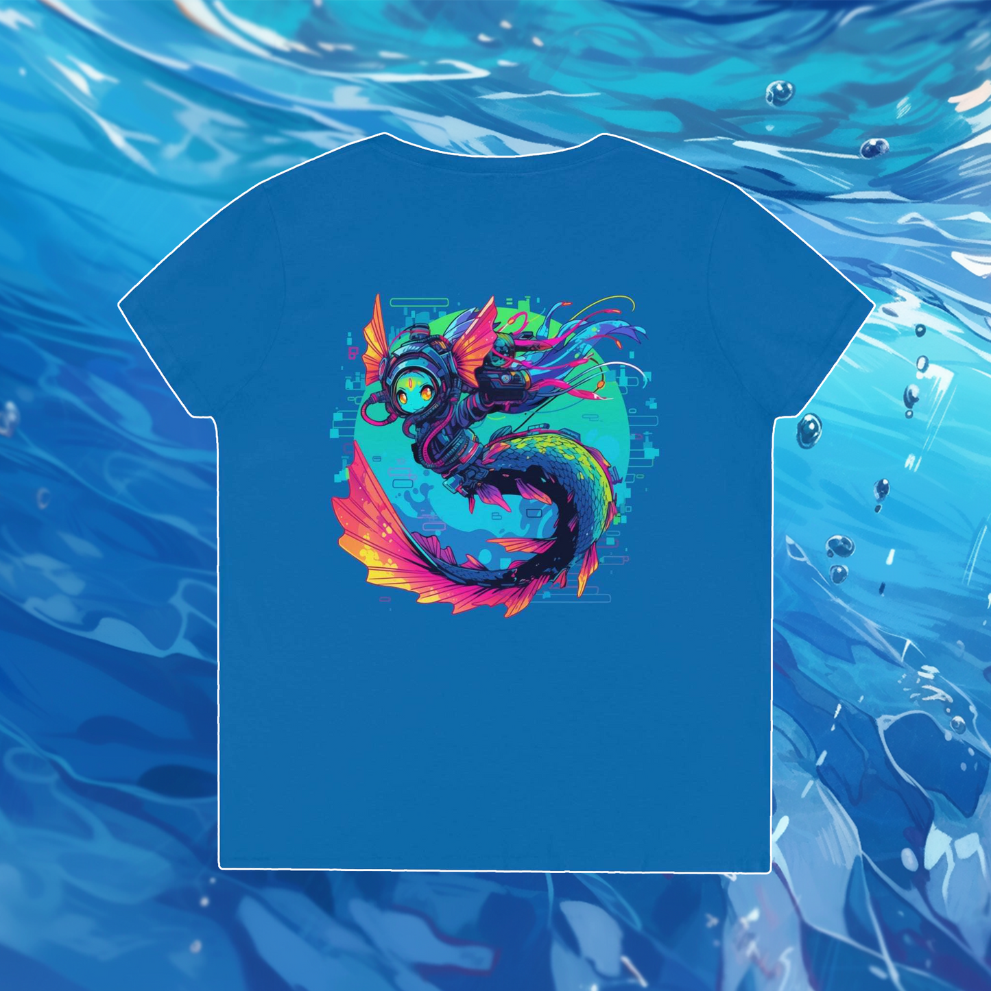 Reef Mermaid Ladies' V-Neck T-Shirt