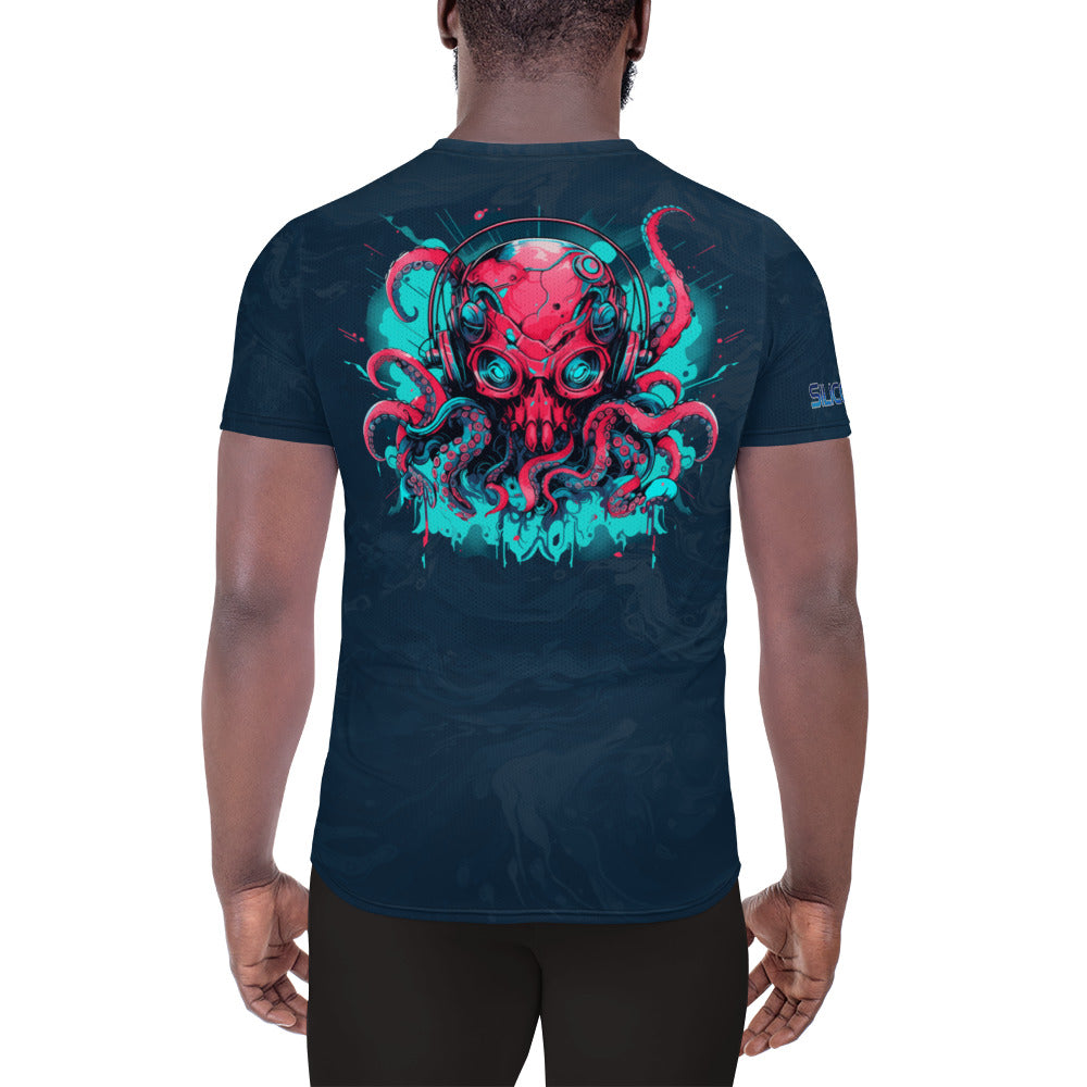 EDM Kraken Dark Water Men's Athletic T-shirt