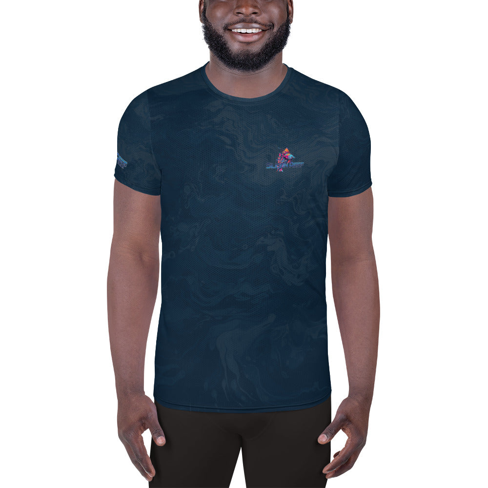 EDM Kraken Dark Water Men's Athletic T-shirt