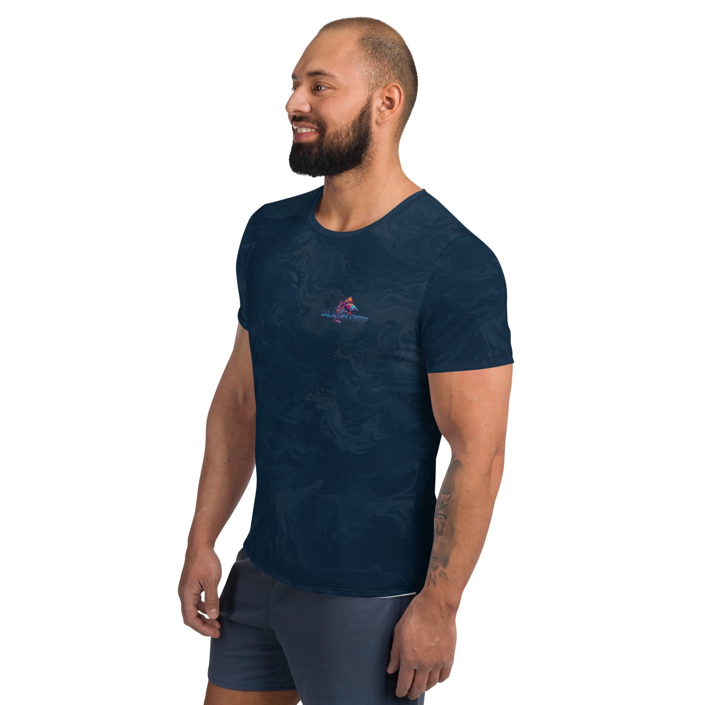 EDM Kraken Dark Water Men's Athletic T-shirt