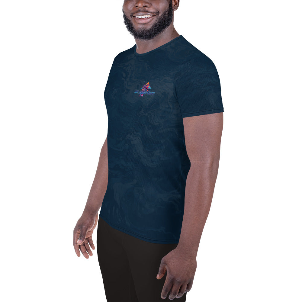 EDM Kraken Dark Water Men's Athletic T-shirt