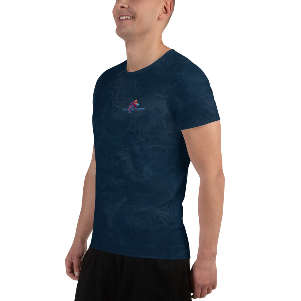 EDM Kraken Dark Water Men's Athletic T-shirt