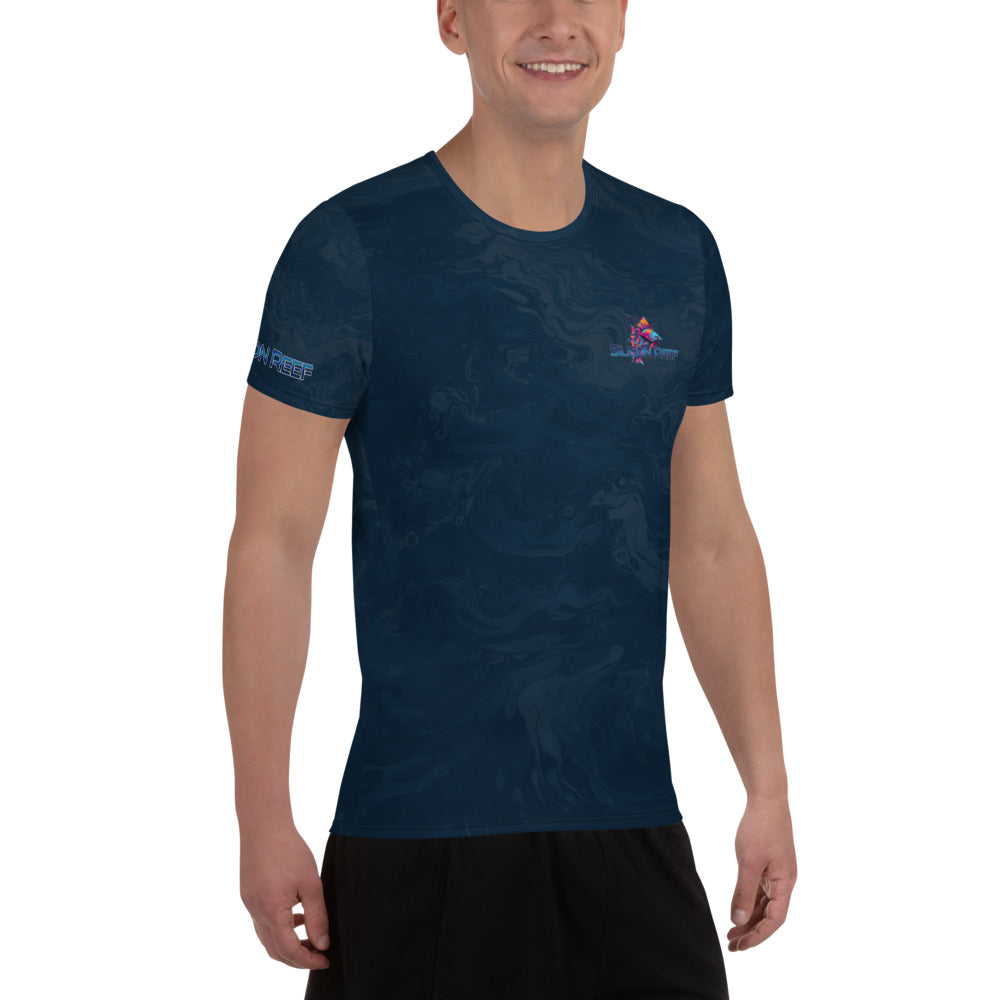 EDM Kraken Dark Water Men's Athletic T-shirt