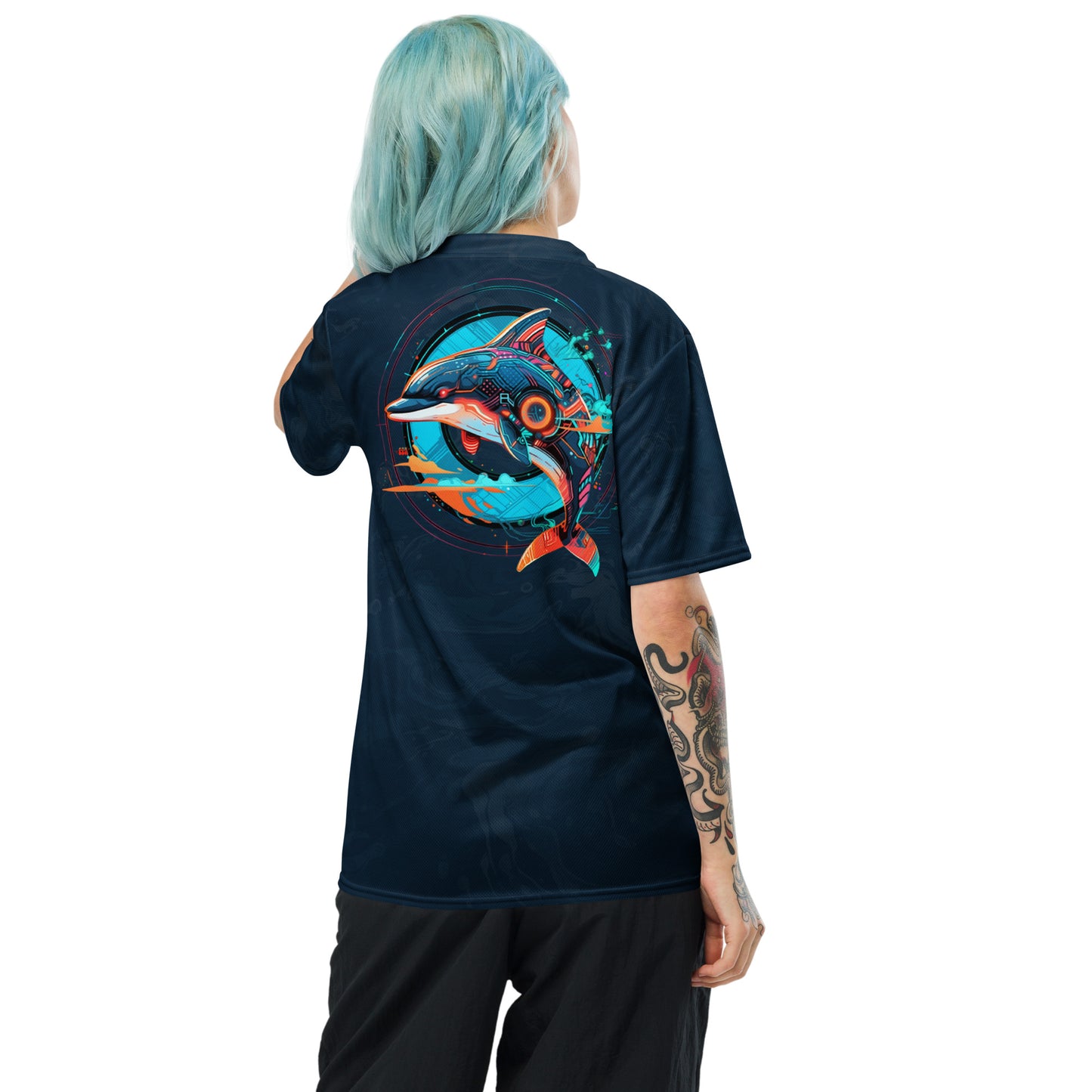 Mech Dolphin Unisex Sports Jersey