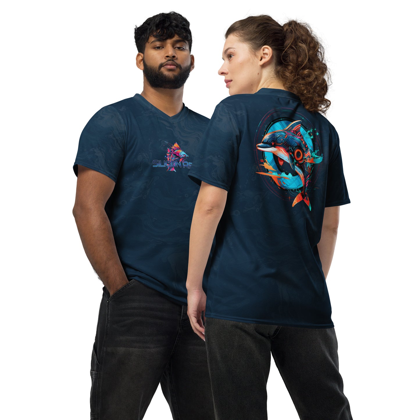 Mech Dolphin Unisex Sports Jersey