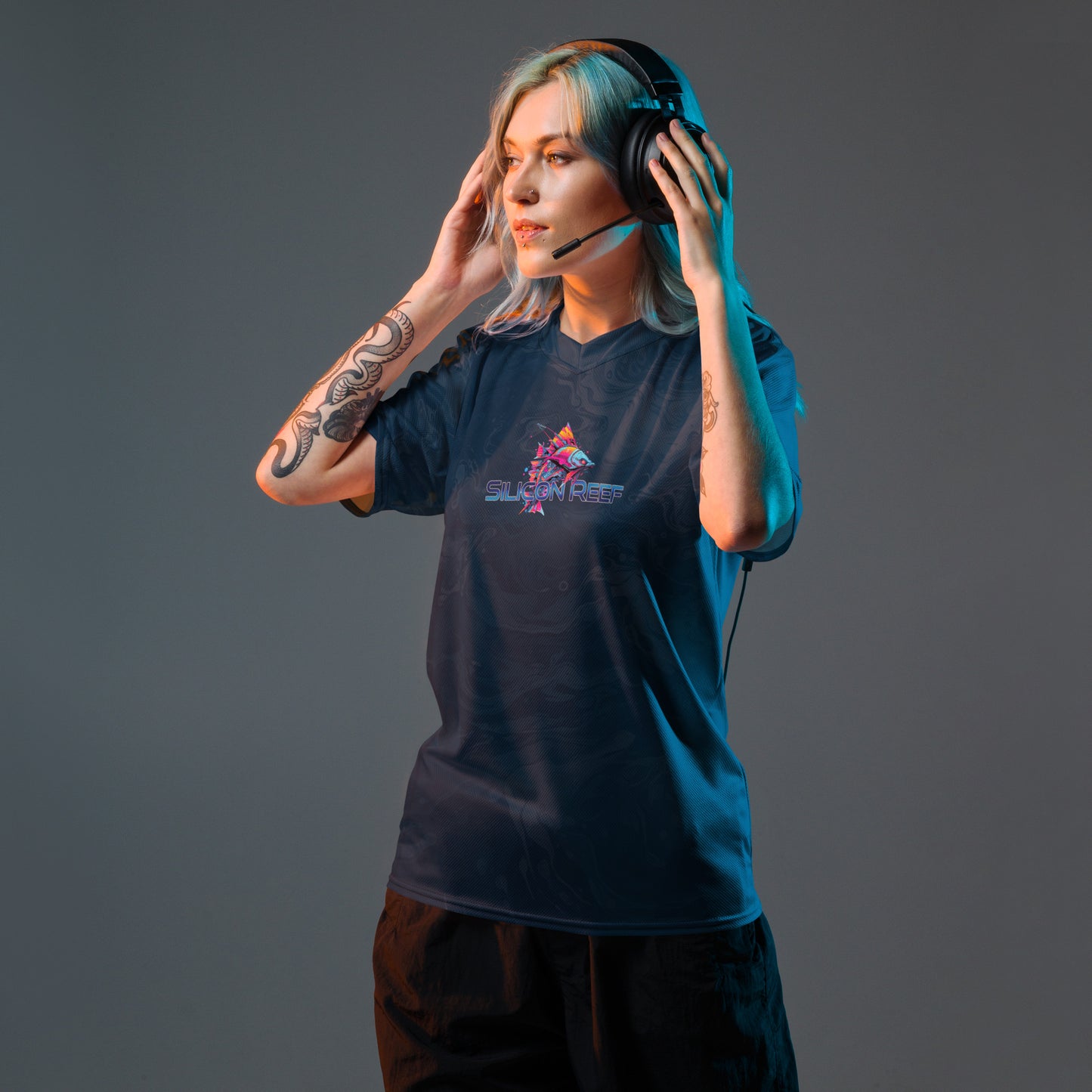 Mech Dolphin Unisex Sports Jersey