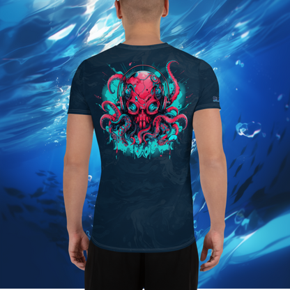 EDM Kraken Dark Water Men's Athletic T-shirt